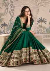 Anarkali Gown with Banarasi Dupatta