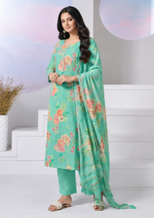 Salwar Suit with Elegant Floral Print