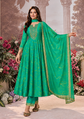 Anarkali Suit with Intricate Golden