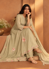 Anarkali Suit with Delicate Floral Embroidery