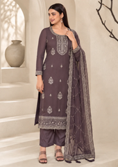 Salwar Suit with Exquisite Silver Embellishments