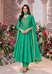 Anarkali Suit with Intricate Golden