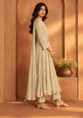 Anarkali Suit with Delicate Floral Embroidery