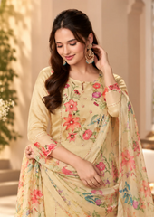 Salwar Suit with Vibrant Floral Embroidery