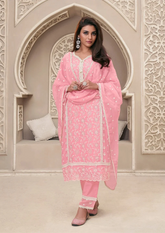 Salwar Suit with Intricate White Embroidery
