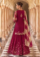 Sharara Suit with Intricate Zari Embroidery