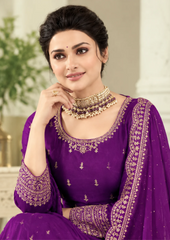 Salwar Suit with Exquisite Golden Embellishments