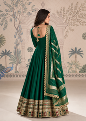 Anarkali Gown with Banarasi Dupatta