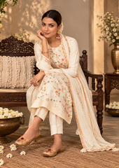 Salwar Suit with Elegant Floral Embroidery