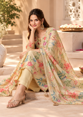 Salwar Suit with Vibrant Floral Embroidery