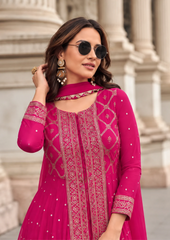 Anarkali Suit with Intricate Zari Embroidery