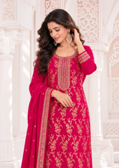 Salwar Suit with Elegant Brocade Detailing