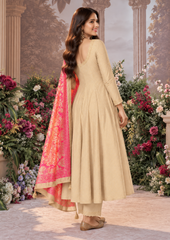 Anarkali Suit with Vibrant Banarasi Dupatta
