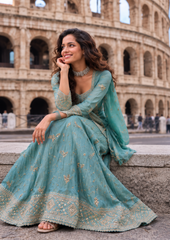 Sharara Set with Intricate Zari Embroidery
