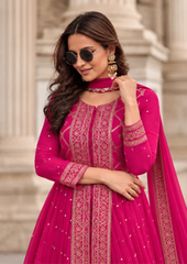 Anarkali Suit with Intricate Zari Embroidery