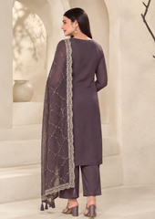 Salwar Suit with Exquisite Silver Embellishments