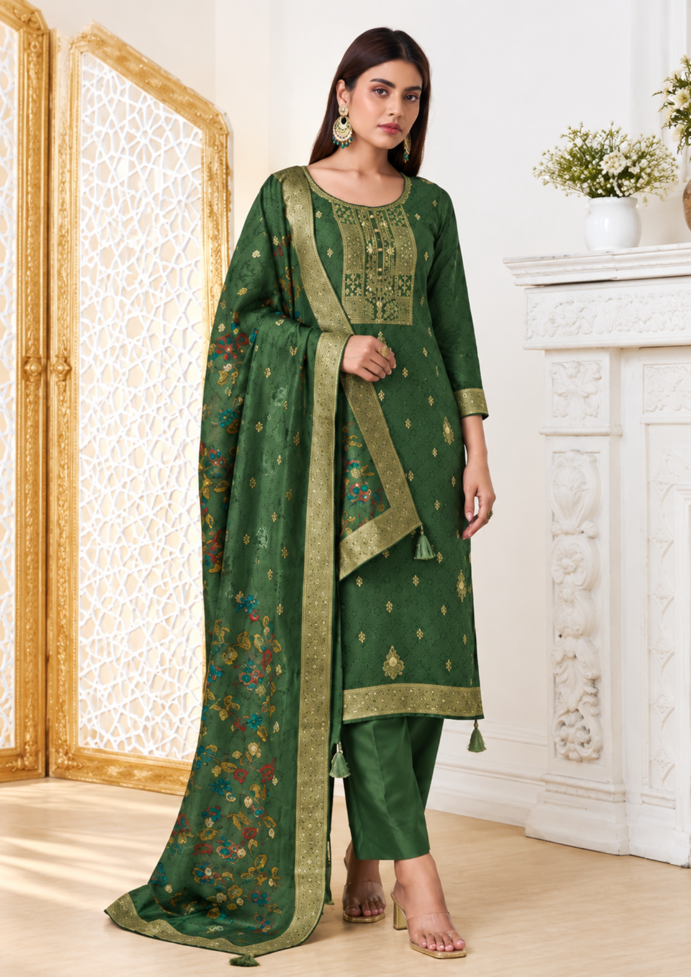 Salwar Suit with Exquisite Banarasi Work