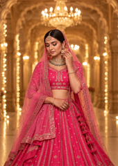 Bridal Lehenga Set With Heavy Embroidered