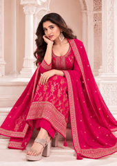 Salwar Suit with Elegant Brocade Detailing