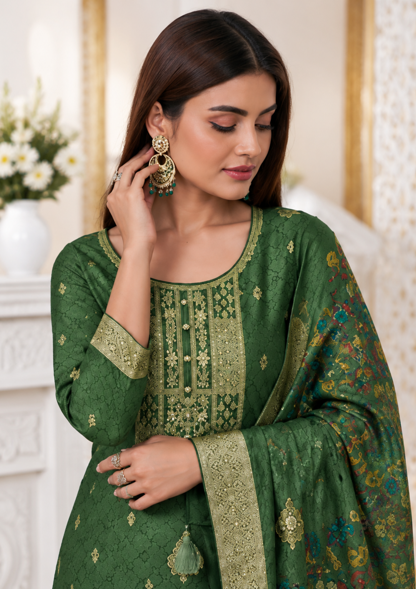 Salwar Suit with Exquisite Banarasi Work