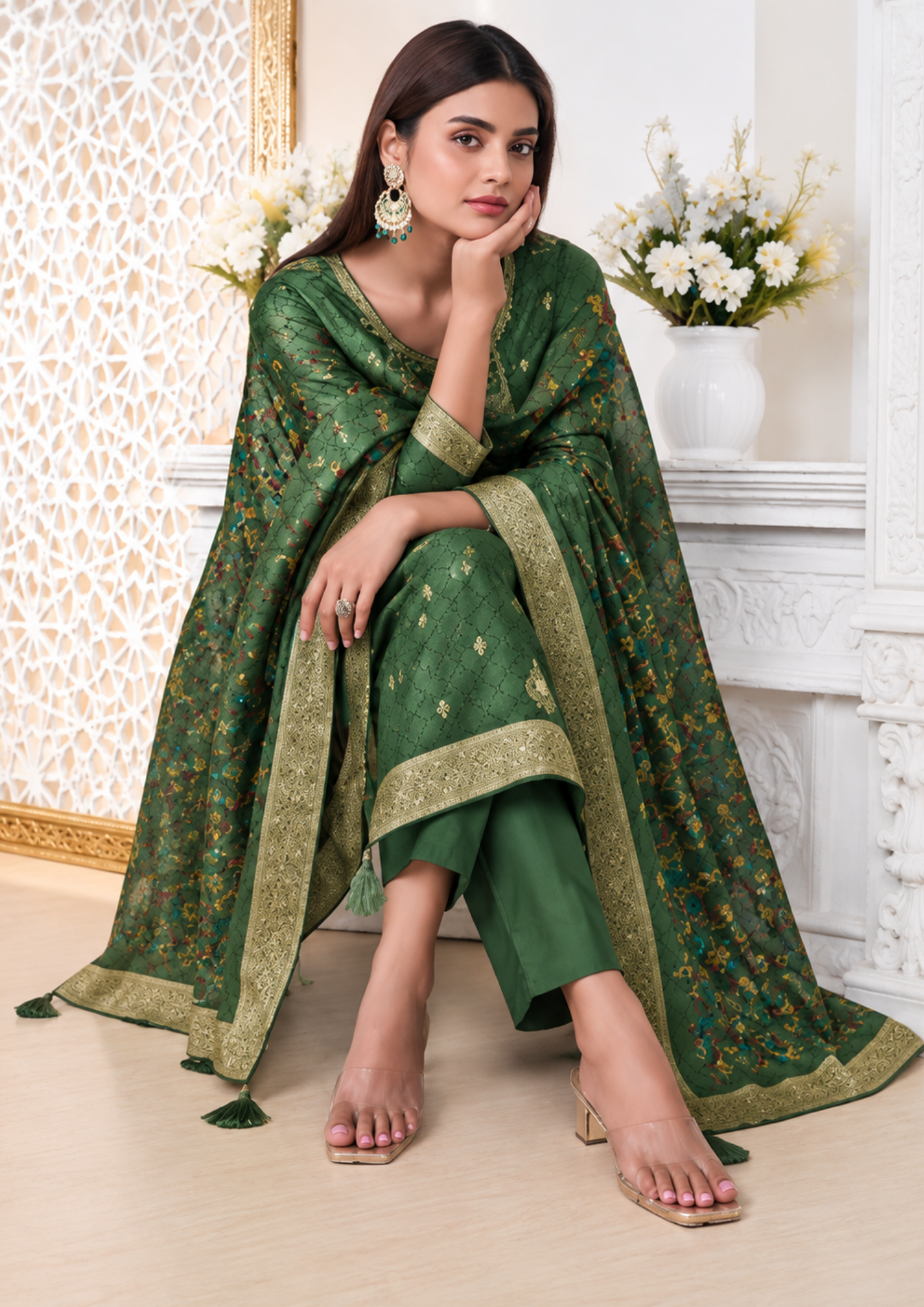 Salwar Suit with Exquisite Banarasi Work