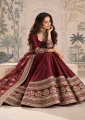 Anarkali Gown with Intricate Zari
