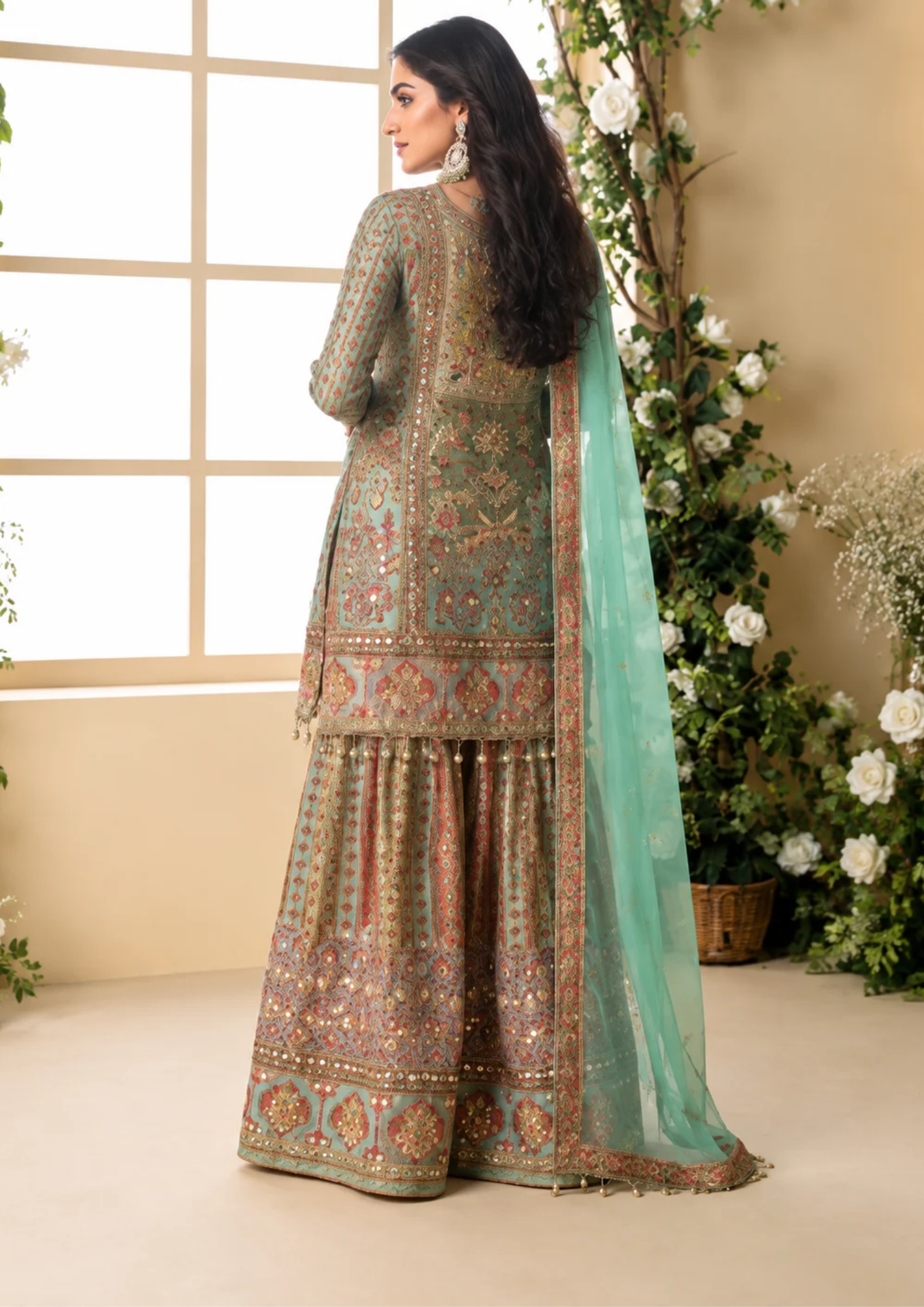Sharara Set with Zari Work