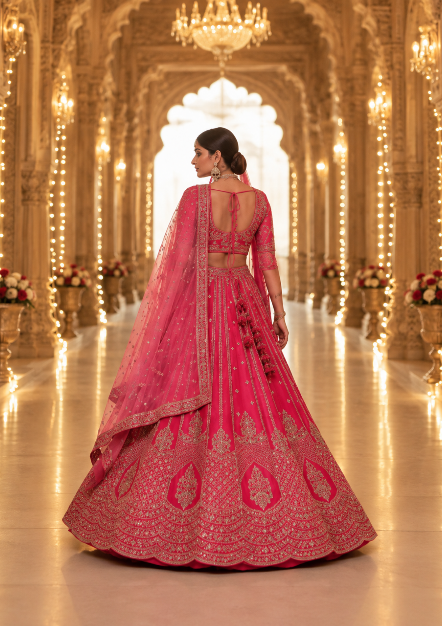 Bridal Lehenga Set With Heavy Embroidered