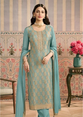 Banarasi Suit with Intricate Golden Weave