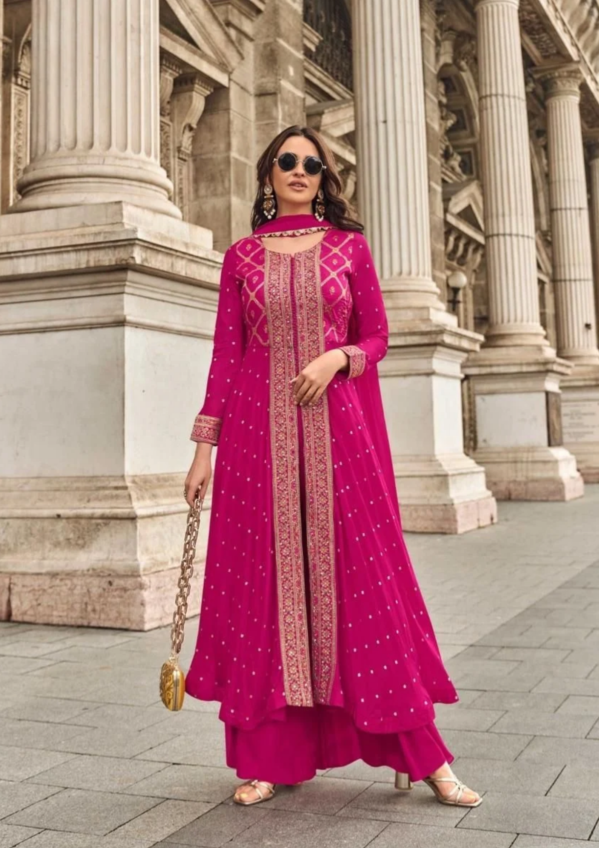 Anarkali Suit with Intricate Zari Embroidery